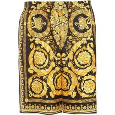 Versace Herr Shorts Versace Polyester Casual Shorts Med Elastisk Midja Regular Fit