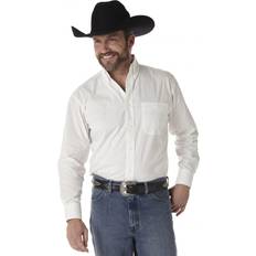 George strait Wrangler george strait white solid shirt