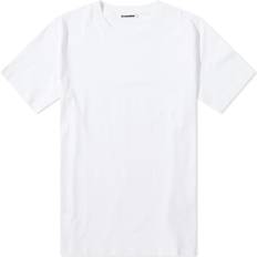 Jil Sander Round Collar Simple T-Shirt - White