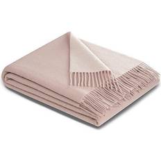Biederlack Plaid Wohndecke wunderschöne Filz Rosa
