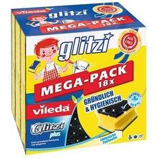 Vileda Bürsten Vileda Glitzi plus MEGA-PACK 18x Topfreiniger, 18 St.