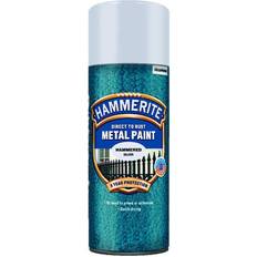 Metallimaali - Suihkeväri Maalit Hammerite Direct to Rust Hammered Metal Paint Silver 0.4L