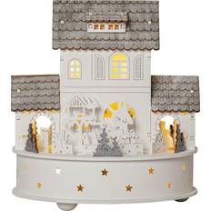 Grå Julebyer Star Trading Indoor Decoration Grauberg 19 cm Gray Juleby