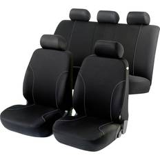 Cuidado del coche y accesorios para vehículos Walser Zipp-IT Basic 11799 Cubreasiento Negro Poliéster Delante Y Detrás SEAT: Ibiza 3, Leon II Hatchback