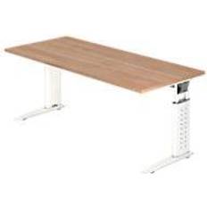 Hammerbacher Hammerbacher 180x80cm Nussbaum/Weiß Schreibtisch