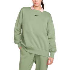 Nike Sportswear Phoenix Fleece Oversized Crewneck Sweatshirt Women's - Oil Green/Black