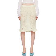 Acne Studios Röcke Acne Studios Wool Blend Skirt White