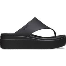 51 ½ - Schwarz Flip-Flops Crocs Brooklyn Platform Flip - Black