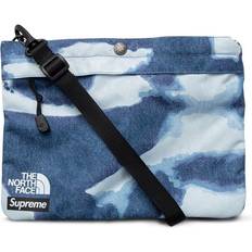 Supreme The North Face Bleached Denim Print Shoulder Bag Indigo