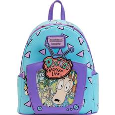 Enfant Sacs pour Ordinateur Loungefly rockos modern life mini backpack lenticular tv official blue