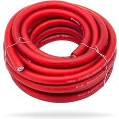 Electrical Cables Installgear 1/0 gauge awg cca power ground wire cable 25ft red true spec and