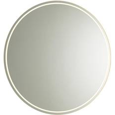 Badeværelsesmøbler QAZQA Moderne Badeværelsesspejl 80 cm Inkl LED Og Touch Lysdæmper
