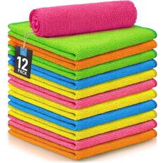 Sponges & Cloths on sale Zulay Kitchen 12 Pack Highly Absorbent Microfiber Cleaning Cloths