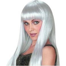 Silver Short Wigs Fancy Dress Amscan 840822 Weiß leuchtet im Dunkeln Party-Perücke, Faser