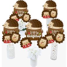 Plates, Cups & Cutlery Big Dot of Happiness Forest hedgehogs woodland birthday party baby shower table toppers 15 ct