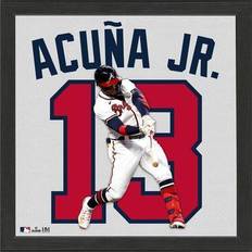 Sports Fan Products Highland Mint Ronald Acuna Atlanta Braves x Impact Jersey Framed Photo