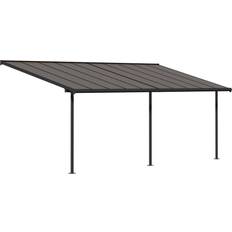 Palram Attrezzature per tetti Palram Bronzo Pergola Addossata In Alluminio 3X6.2 m Grigio