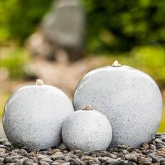 HEISSNER White Saphira 3 Balls Water Feature 28 x 28 x 28 cm