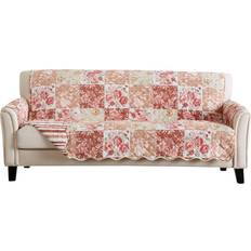 Florals Loose Covers Great Bay Home Maribel Loose Sofa Cover Red (243.8x190.5cm)