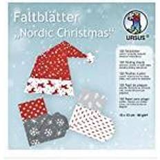 120 Faltblätter "Nordic Christmas" 15 x 15 cm