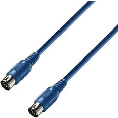 Adam Hall AH MIDI Cable 1.5 m Blue K3 MIDI 0150