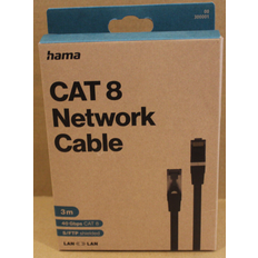 Hama Classic Line Netværkskabel CAT-8 40 Gbit/s S/FTP Skærmet halogenfri 3,00 m