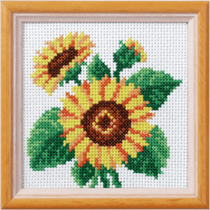 Orchidea Orchidea cross stitch kit: sunflower