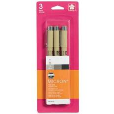 Sakura pigma micron .5mm pens 3/pkg-black/gray