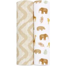 Aden + Anais & Essentials Cotton Muslin 2 Pack Swaddle Blanket