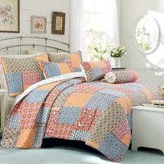 Orange Bedspreads Line Fashions Motif Geometric Ogee Bedspread Orange