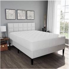 Multi Colored Mattress Covers Lavish Home 84-TEX4002F Mattress Cover White