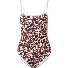 Calvin Klein Square One Piece Swimwear - Beige