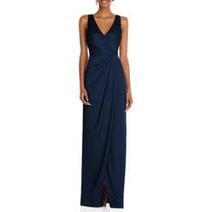 Dresses After Six Sleeveless Wrap Gown - Midnight Navy