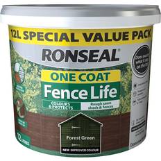 Ronseal One Coat Fence Life Protección de madera Verde 12L