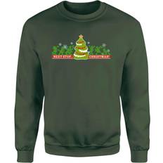 Christmas Jumpers Disney Festive Silhouettes Christmas Jumper Green Green