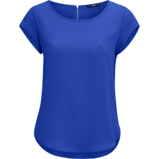 Only Onlvic S/S Solid Noos Wvn Top - Bleu