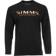 Simms Kläder Simms Logo Shirt LS Black