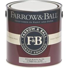 Farrow & Ball No.256 Träfärg Pitch Black 2.5L