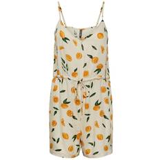 Dam - Gula Jumpsuits & Overaller Pieces Nya Playsuit - Birch/AOP Lemon