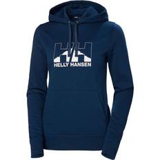 Helly Hansen Women Jumpers Helly Hansen Women's Nord Graphic Soft Pullover Hoodie Blue