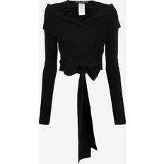 Dolce & Gabbana Bluser Skjorter Dame Bardot Top Skinny Langærmet - Sort