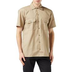 Beige Shirts Dickies Short-Sleeve Work Shirt