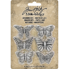 Advantus Idea-Ology Metal Adornments 1" 6/Pkg-Butterflies