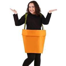 Fancy Dresses Plus Adult Flower Pot Costume Orange PL