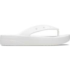 43 ½ Tongs Crocs Classic Platform Flip - White