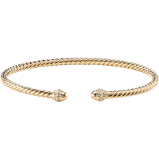 David Yurman Cablespira Bracelet - Gold/Diamonds