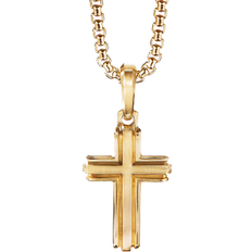 David Yurman Charms & Pendants David Yurman Deco Cross Pendant - Gold