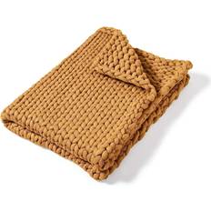 Acrylic Textiles Donna Sharp Chunky Knit Blankets Brown (127x101.6)