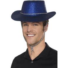 Chapeaux Smiffys Cowboy Glitter Hat Blue