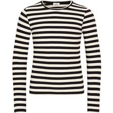 Talika Stripe Long-Sleeved T-shirt - Black/Vanilla Ice